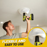 Hole Saw Dust Bowl, for Installing Recessed Lights and Works with All Hole Saws