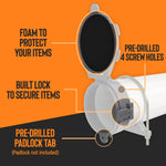 Conduit Carrier Kit 4 Inch Diameter - PVC Conduit Carrier, Mounting Hardware Included