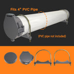 Conduit Carrier Kit 4 Inch Diameter - PVC Conduit Carrier, Mounting Hardware Included