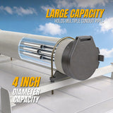Conduit Carrier Kit 4 Inch Diameter - PVC Conduit Carrier, Mounting Hardware Included