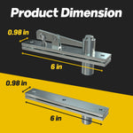 Pivot Hinge for Doors - 360 Degree Shaft Stainless Steel Pivot Hinge System